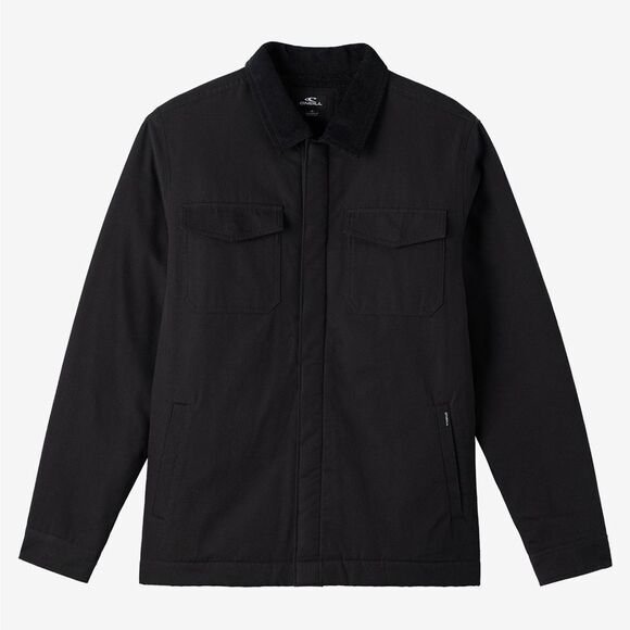 O'Neill Men's Black high pile Lined barn jacket